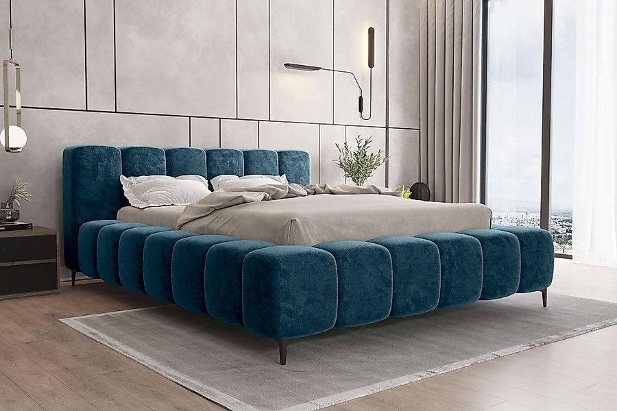 99rooms Polsterbett Cozy (Schlafzimmerbett, Bett), 140/160/180x200 cm, mit günstig online kaufen