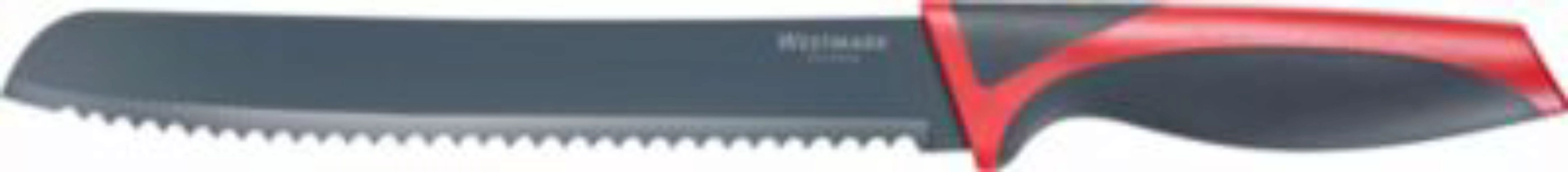 WESTMARK Brotmesser 18/10 Edelstahl schwarz/rot günstig online kaufen