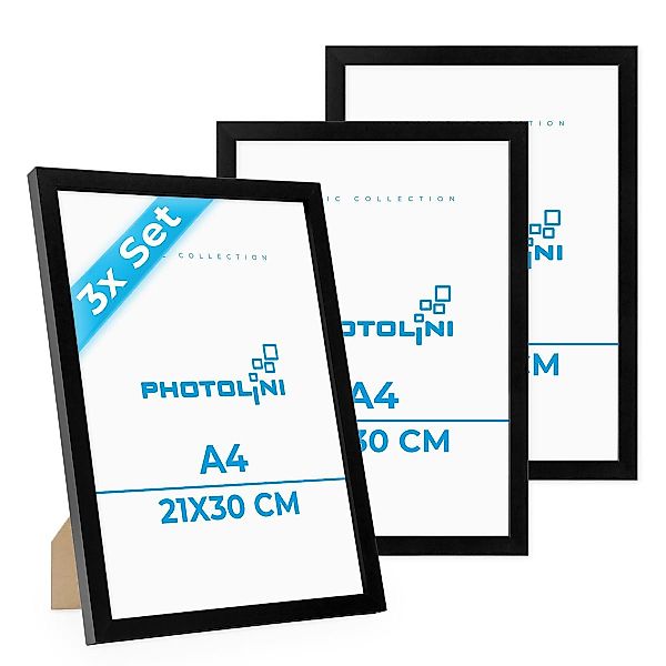 PHOTOLINI Bilderrahmen 3er Set, stabiles MDF-Holz, günstig online kaufen