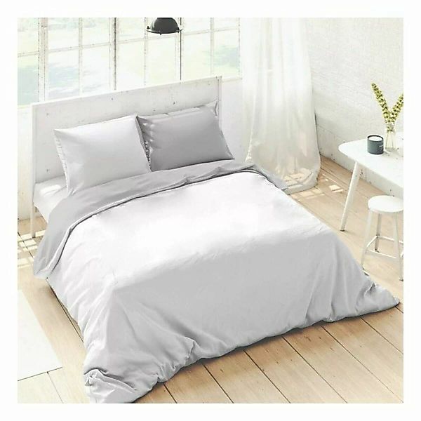 Bettdeckenbezug Naturals Weiß Grau günstig online kaufen