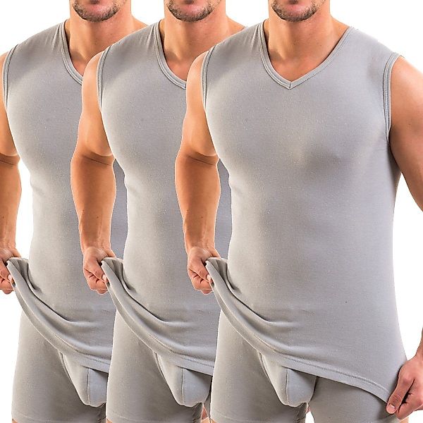 HERMKO Achseltop 3050 3er Pack Herren günstig online kaufen