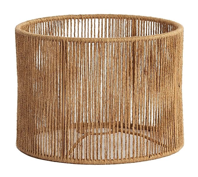 Light & Living Lampenschirm TOSSA, Ø 25 cm, Braun, Jute Naturfaser, Metallh günstig online kaufen