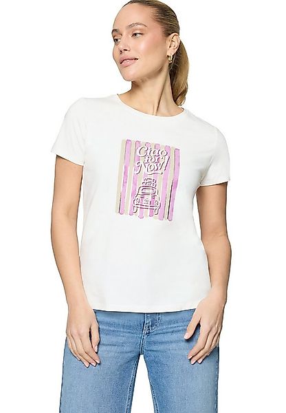 Zero Kurzarmshirt Damen mit Aufdruck (1-tlg) Glitzer günstig online kaufen