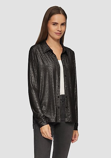 s.Oliver Langarmshirt Hemdbluse mit Knopfleiste und günstig online kaufen