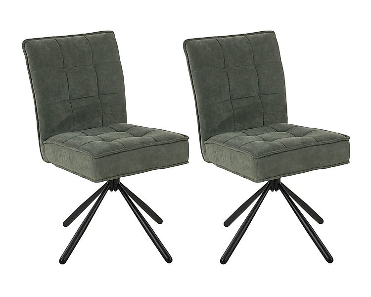 Duo Collection Polsterstuhl Esszimmerstuhl Nola (2er Set), Kord-Bezug, mit günstig online kaufen