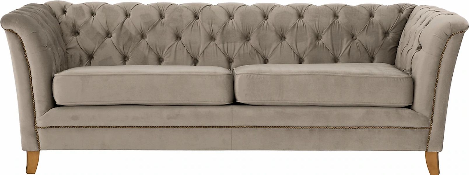 Home affaire 3-Sitzer »Newport« mit Knopfheftung im Rücken, Keder und feine günstig online kaufen