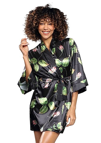 DKaren Morgenmantel Damen Morgenmantel Satin Kurz günstig online kaufen