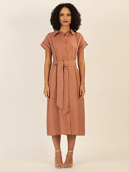 mint & mia Midikleid mit Bindegürtel günstig online kaufen