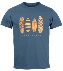 Neverless Print-Shirt Herren T-Shirt Surfing Fashion günstig online kaufen