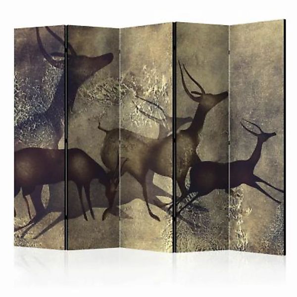 artgeist Paravent Antelopes II [Room Dividers] grau/braun Gr. 225 x 172 günstig online kaufen