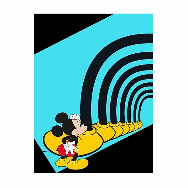 Komar Poster Mickey Mouse Foot Tunnel Disney B/L: ca. 40x50 cm günstig online kaufen