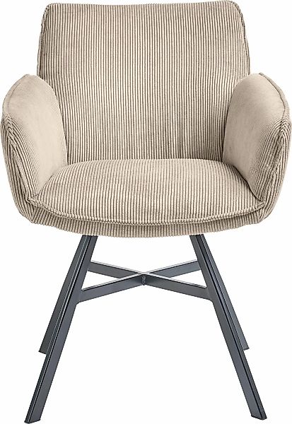 set one by Musterring Armlehnstuhl "Frisco" () 2er Set, 4-Fußgestell, Sitzh günstig online kaufen