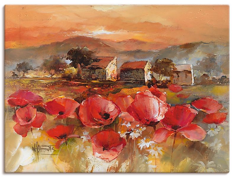Artland Wandbild »Toskana Romantic II«, Blumen, (1 St.), als Leinwandbild, günstig online kaufen