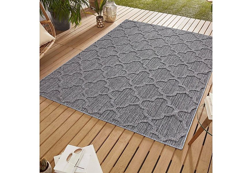 SIMPEX24 Outdoorteppich Skandinavisches Design, Läufer, Höhe: 8 mm, In & Ou günstig online kaufen