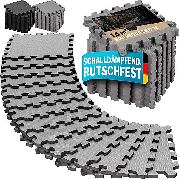 monzana Bodenschutzmatte, 18-St., Rutschfest EVA-Schaumstoff Bodenschutz günstig online kaufen