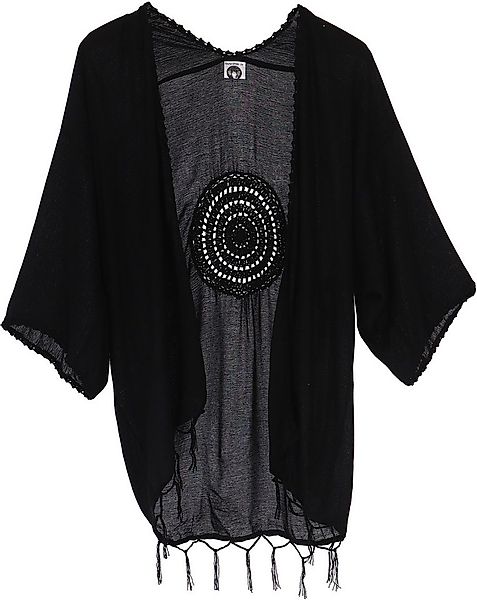 Guru-Shop Kimono Leichte offene Sommerbluse, bestickte.., alternative Bekle günstig online kaufen