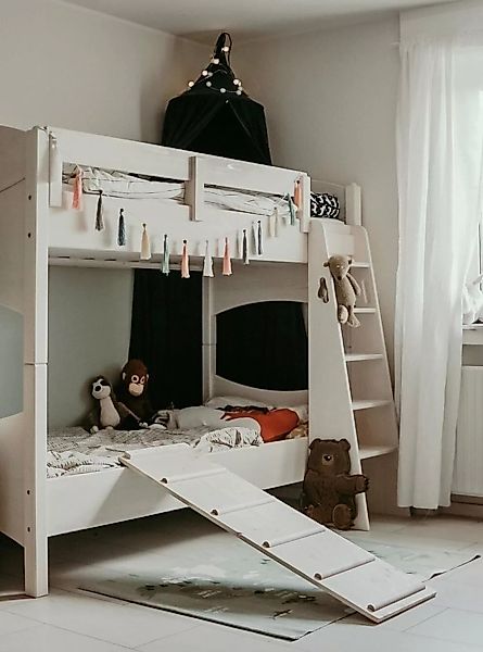 BioKinder - Das gesunde Kinderzimmer Etagenbett Noah, 90x200 cm mit 2 Roll- günstig online kaufen