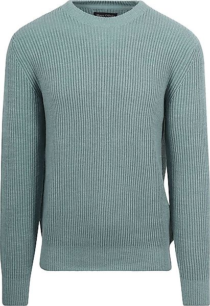 Marc O'Polo Pullover Wool Blend Stahlblau - Größe XL günstig online kaufen