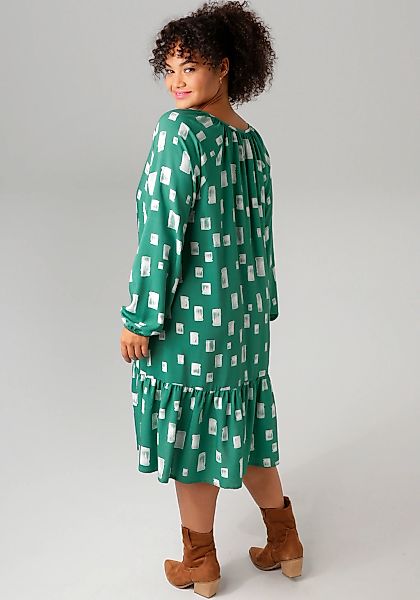 Aniston PLUS Sommerkleid mit interessantem Muster günstig online kaufen