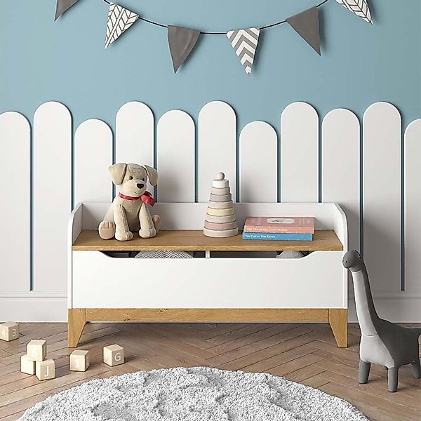 VitaliSpa® Bücherregal Malia, Weiß/Eiche, 107.2 x günstig online kaufen