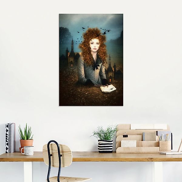 Artland Wandbild »Abendlektüre«, Dark Fantasy, (1 St.), als Alubild, Outdoo günstig online kaufen