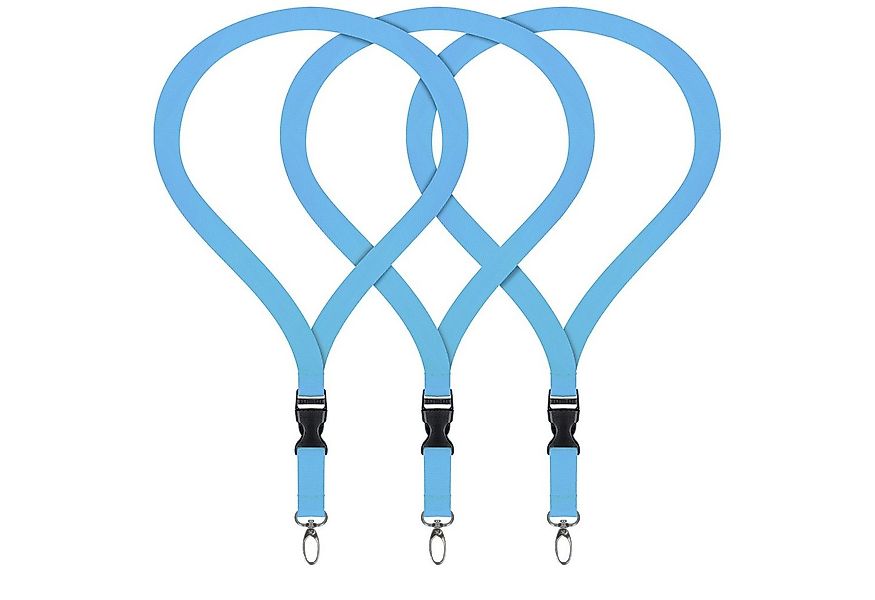 WEBBOMB Schlüsselanhänger 3x Lanyard unbedruckt Schlüsselbänder Schlüsselba günstig online kaufen