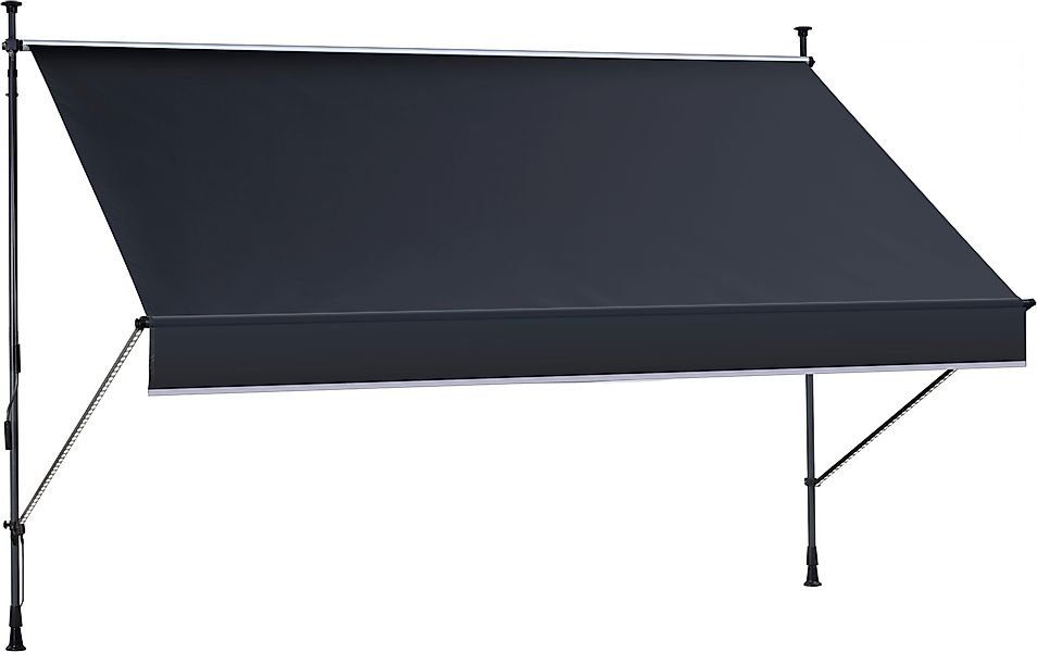 KONIFERA Klemmmarkise mit LED-Warmlichtstreifen Breite/Ausfall: 250/150 günstig online kaufen