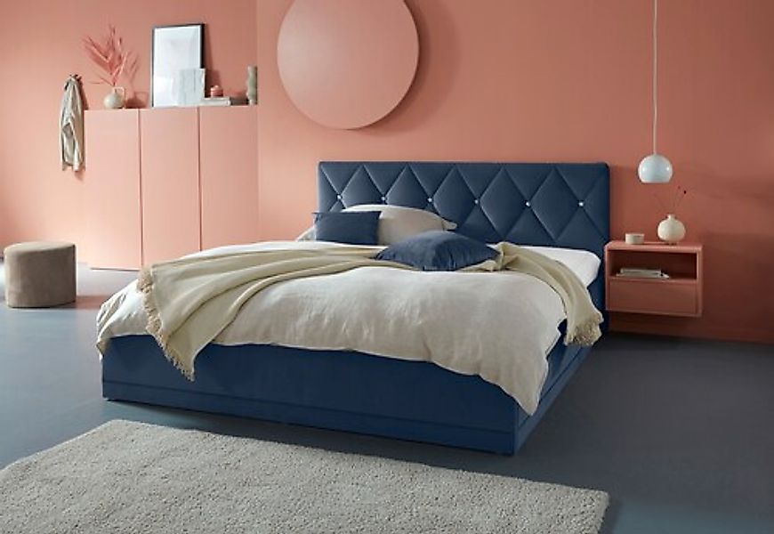 Westfalia Schlafkomfort Polsterbett "Adamas" auch mit Bettkasten, Knopfheft günstig online kaufen