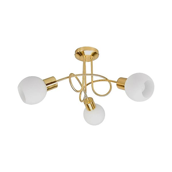 Lindby Deckenlampe Elaina 9620030 Modern in Gold Messing aus Metall 3-flamm günstig online kaufen