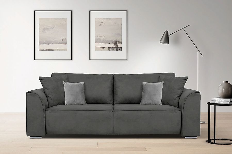 INOSIGN 3-Sitzer "BEATRICE, B: 250 cm - wahlweise mit Bettfunktion" u. Bett günstig online kaufen