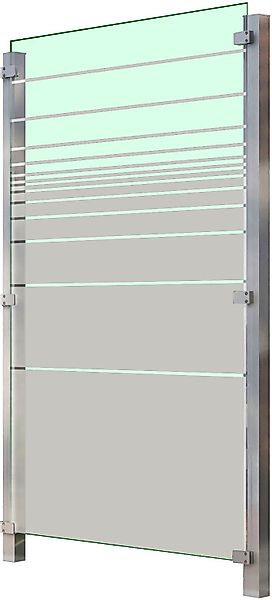 STAKET PRO Zaun Glaszaun, Gesamtlänge: 1,115 m, 2 Pfosten günstig online kaufen