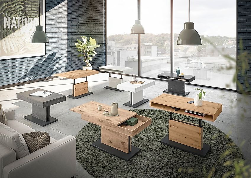 Mäusbacher Couchtisch "Lift Couchtisch", höhenverstellbar von 59-78 cm, Bre günstig online kaufen