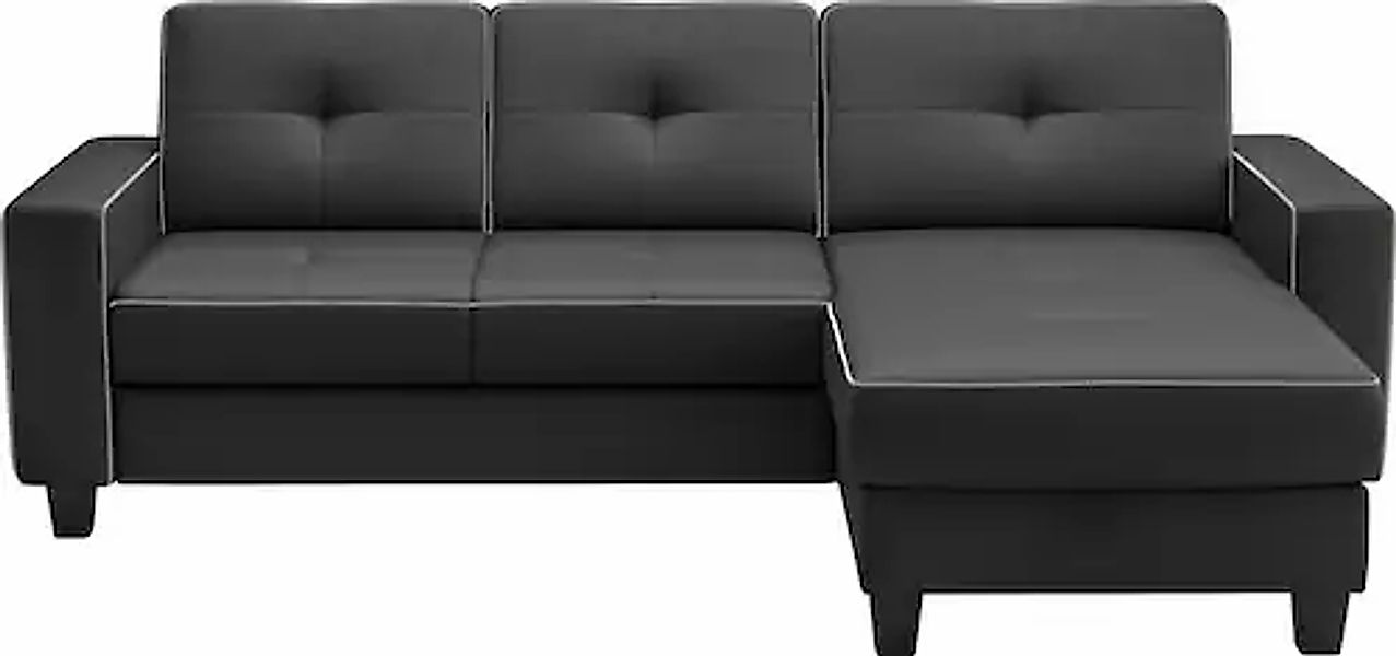 Places of Style Ecksofa »Varese«, wahlweise mit Bettfunktion und Bettkasten günstig online kaufen