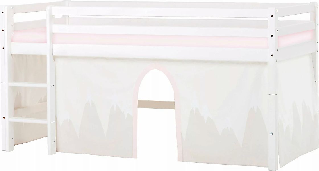 Hoppekids Hochbett ""Winter Wonderland"", (Set), 90x200, umbaubar mit Vorha günstig online kaufen