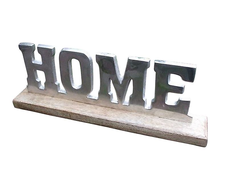 Deko-Impression Dekoobjekt Eleganter, hochwertiger Deko-Aufsteller "HOME" günstig online kaufen
