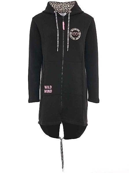 Zwillingsherz Kapuzensweatjacke Hoodiemantel LEO WILD FREE günstig online kaufen