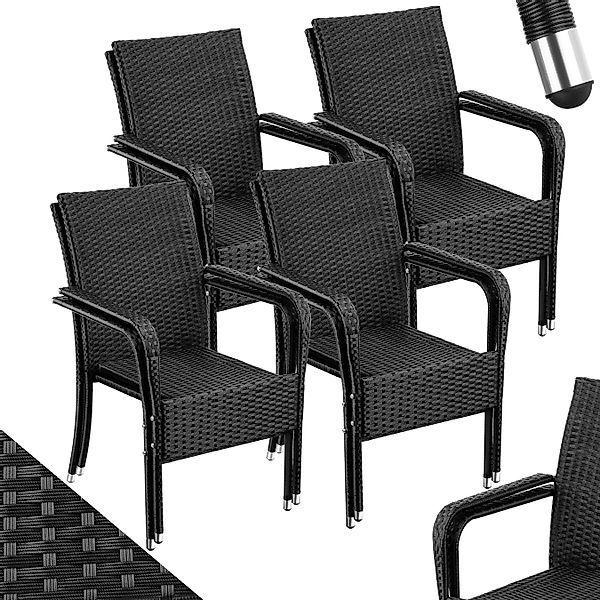 tectake Rattanstuhl Girona (Set., 8 St), günstig online kaufen