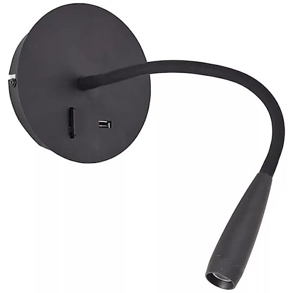 Brilliant LED Wandstrahler »Jutta«, USB-Anschluss, flexibler Lesearm, 170 l günstig online kaufen