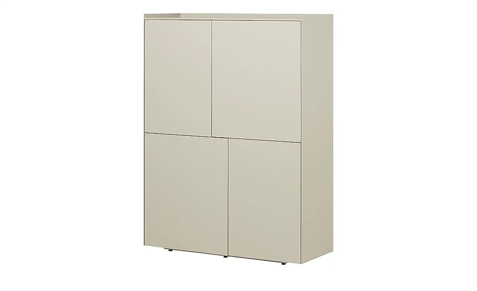 sound+vision Highboard  Milo ¦ beige ¦ Maße (cm): B: 110 H: 148 T: 43.0 Kom günstig online kaufen