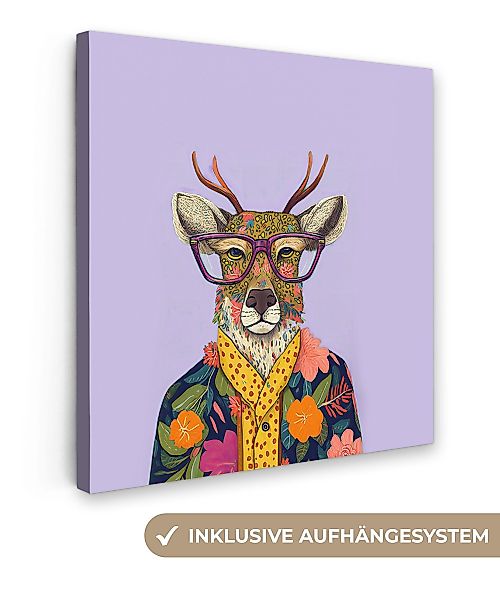 OneMillionCanvasses® Leinwandbild Hirsche - Tiere - günstig online kaufen