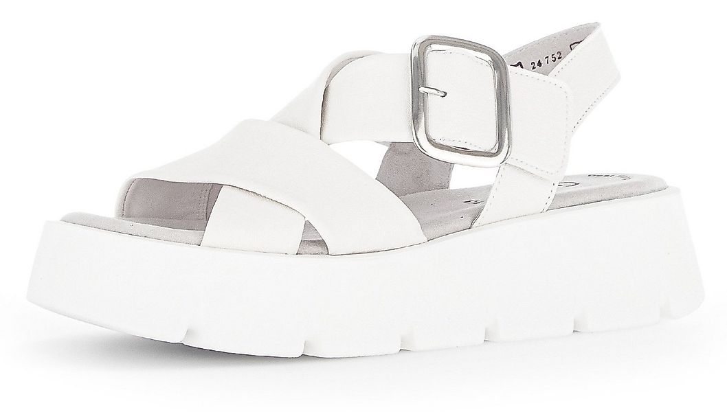 Gabor Keilsandalette, Sommerschuh, Sandale, Keilabsatz, mit Kreuzbandage günstig online kaufen