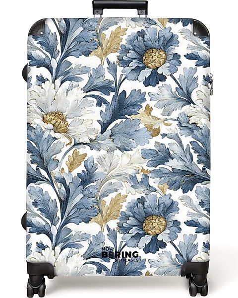 NoBoringSuitcases.com© Hartschalen-Trolley Barockes florales Muster blau günstig online kaufen