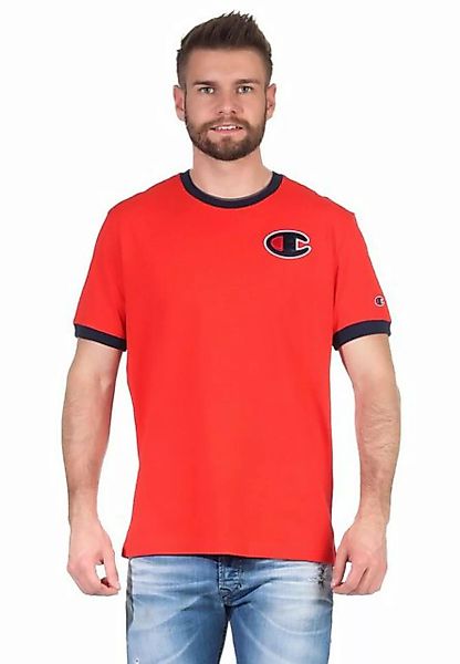 Champion T-Shirt Champion Herren T-Shirt 214681 RS041 FLS NVB Rot günstig online kaufen