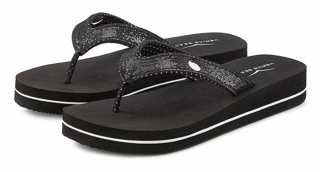 Venice Beach "Sandale, Badeschuh, Pantolette, Badelatsche, Flip Flop" mit G günstig online kaufen