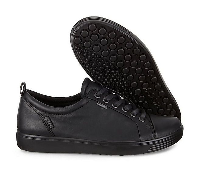 Ecco Soft 7 Gtx Tie (Leder) schwarz Damen Sneaker günstig online kaufen