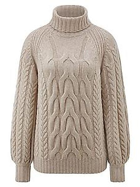 Rollkragen-Pullover Marcel Ostertag beige günstig online kaufen