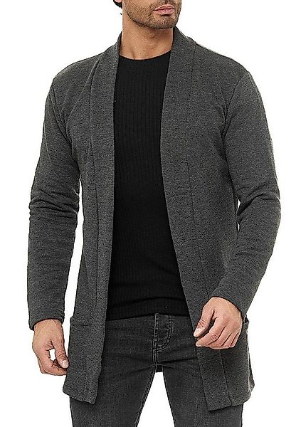 RedBridge Cardigan Red Bridge Herren Cardigan Jacke Sweat-Jacke Sakko Long günstig online kaufen