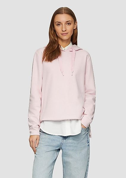 s.Oliver Sweatshirt Sweatshirt Weiches Kapuzensweatshirt mit seitlichen Sch günstig online kaufen