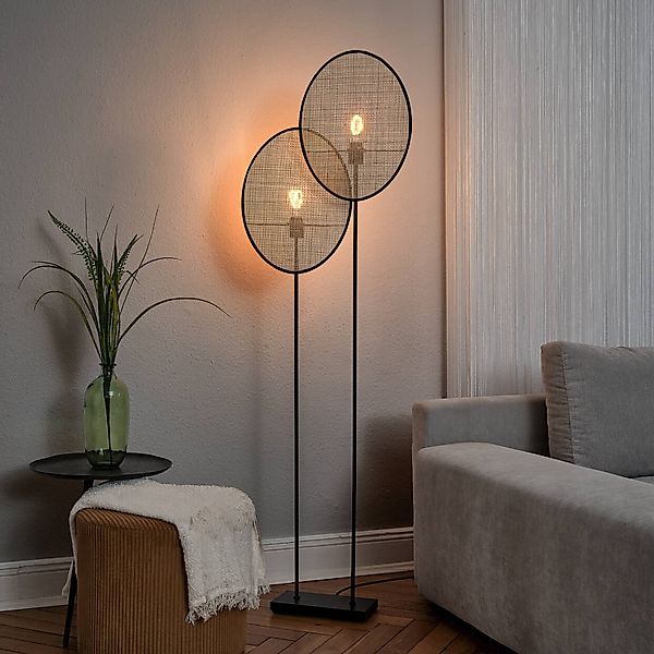 OSRAM Stehleuchte Decor Rattan Dandelion, 2-fl., beige, E27 günstig online kaufen