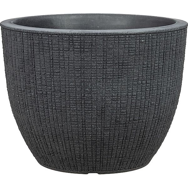 Scheurich Pflanzgefäß Barceo Ø 39 cm x 30 cm Stony Black günstig online kaufen